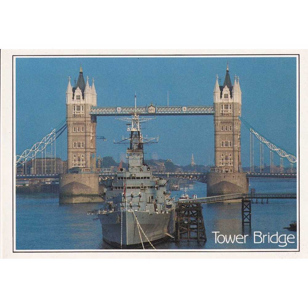 London Tower Bridge Postcard Thomas Benacci A28 Vintage Travel Landmark